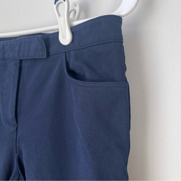 Theory Women's Blue Eco New Bistretch Crop Pants Size 2 - Picture 3 of 10